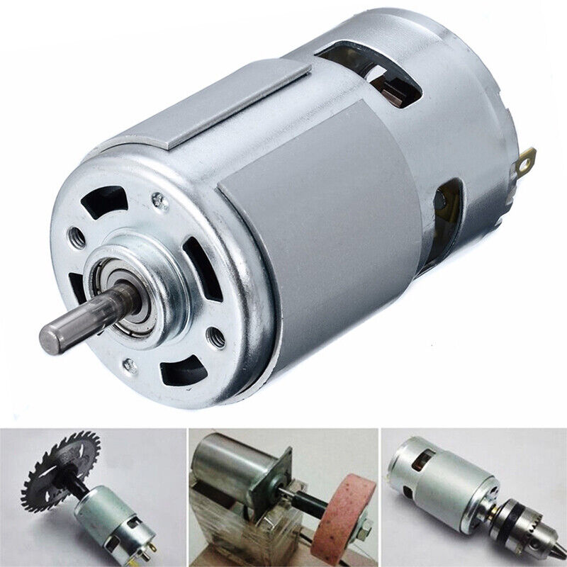 12V-24V High-power 775 DC Large Torque Motor  Low Noise Ball Bearing B - Görsel 1