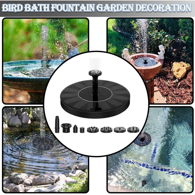 Solar Powered Water Fountain Pump for Garden Ponds Fish Tank Aquarium H - Görsel 2