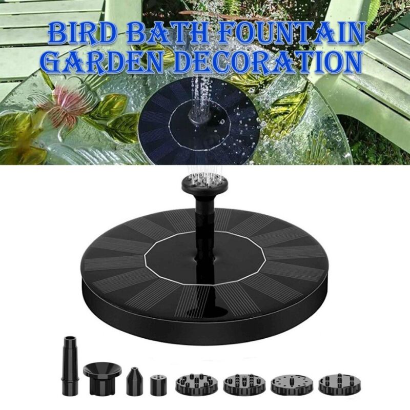Solar Powered Water Fountain Pump for Garden Ponds Fish Tank Aquarium H - Görsel 3