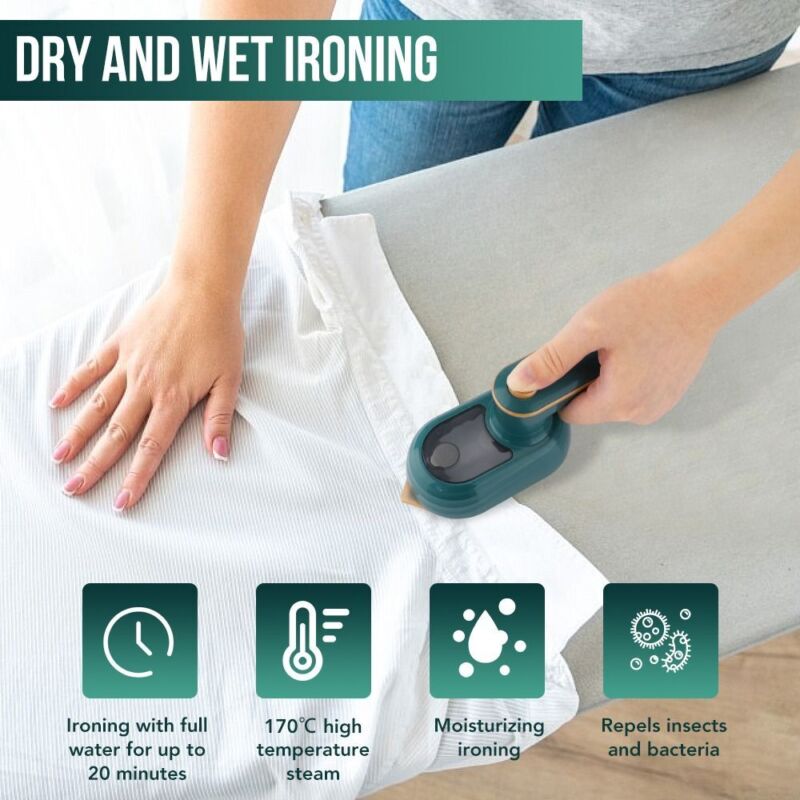 Handheld Portable Garment Ironing Machines Steam Upgrade Small Electric Iron GB - Görsel 8
