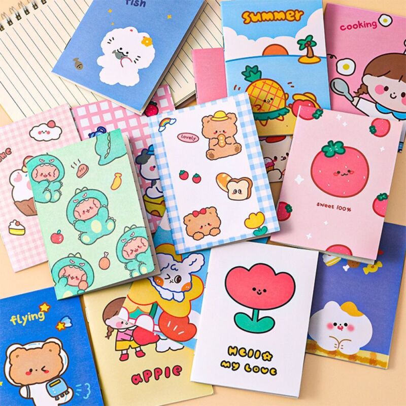 Cute Stationery Students Notepad Mini Notebook Diary Notebook Writing Book - Görsel 1