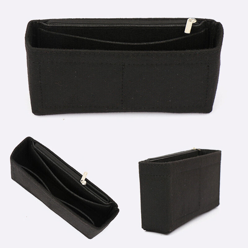 Women's Felt Organizer Handbag Travel Bag Insert Liner Purse Organiser Pouch - Görsel 9