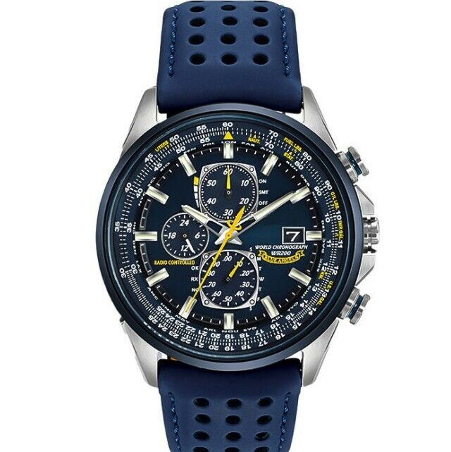 2020 Blue Angel Men's Watch Belt Six-Hand Movement Quartz Watch New - Görsel 1
