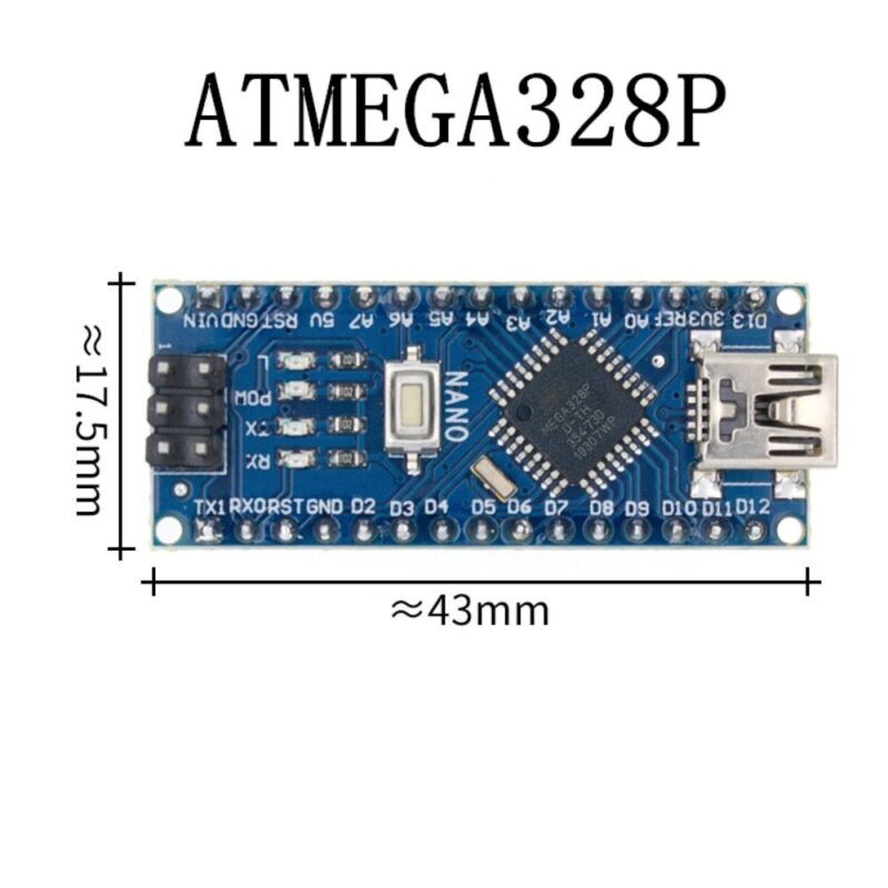 Arduino ATMEGA328P Nano 3.0 Controller Mini-USB Mit dem Bootloader CH340 Fahrer - Görsel 3
