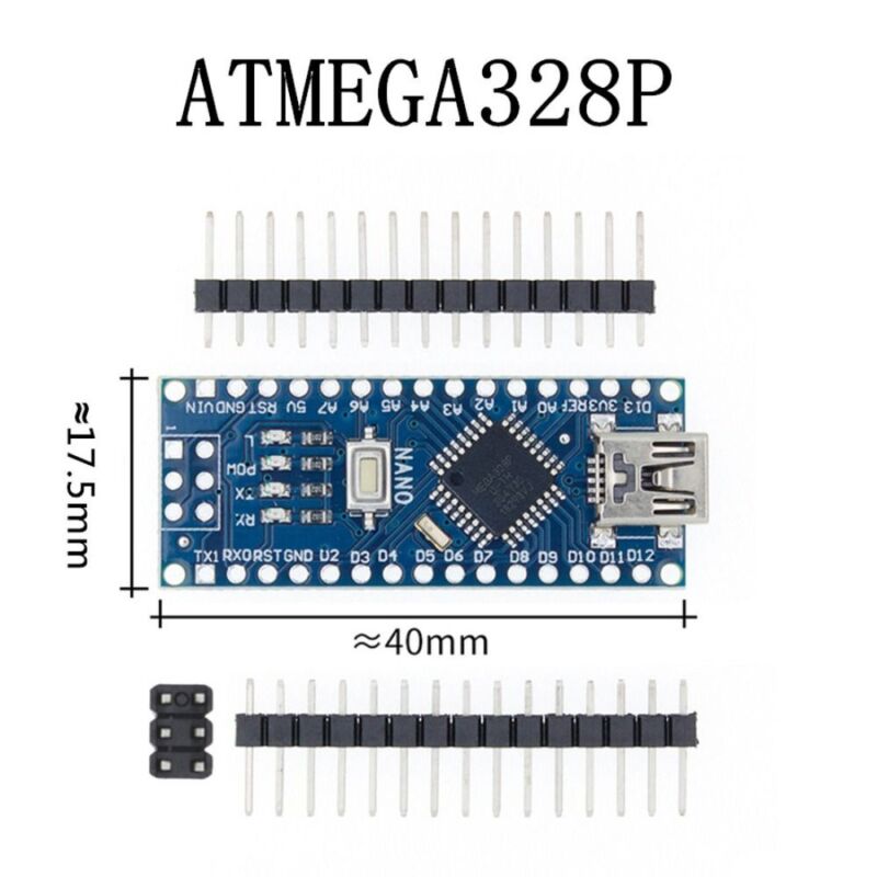 Arduino ATMEGA328P Nano 3.0 Controller Mini-USB Mit dem Bootloader CH340 Fahrer - Görsel 8