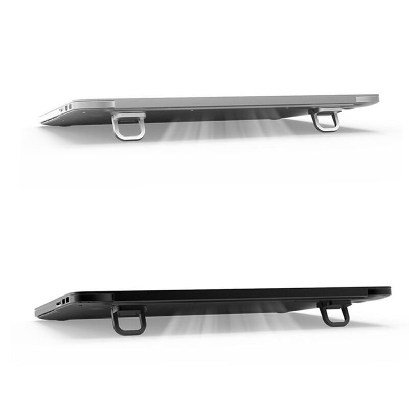 Laptop Stand for Desk Computer Keyboard Stands Riser Aluminum Mini Portable - Görsel 2