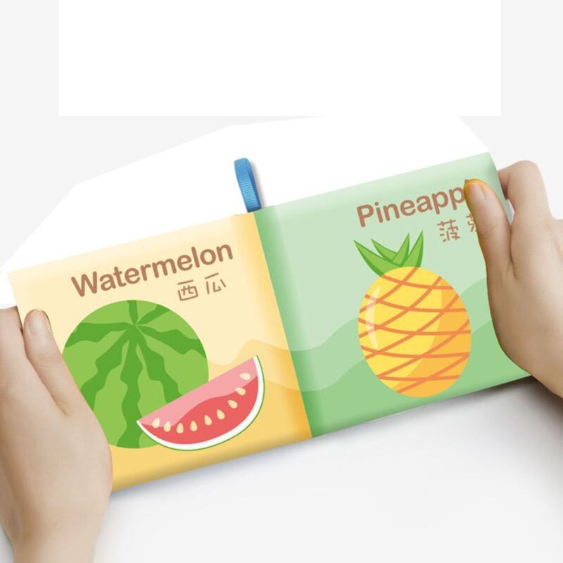 Early Education Infant Baby Puzzle Toy English Book Parenting Toys Cloth Book - Görsel 5