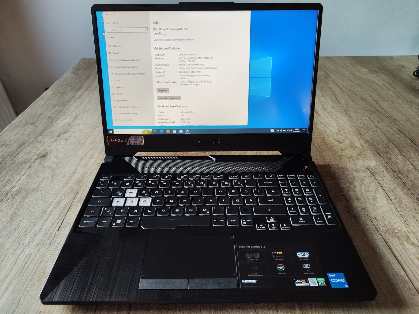 ASUS TUF F15 Gaming-Laptop | GeForce RTX 3060 | 15,6 Zoll | Windows 10 Pro  - Görsel 2