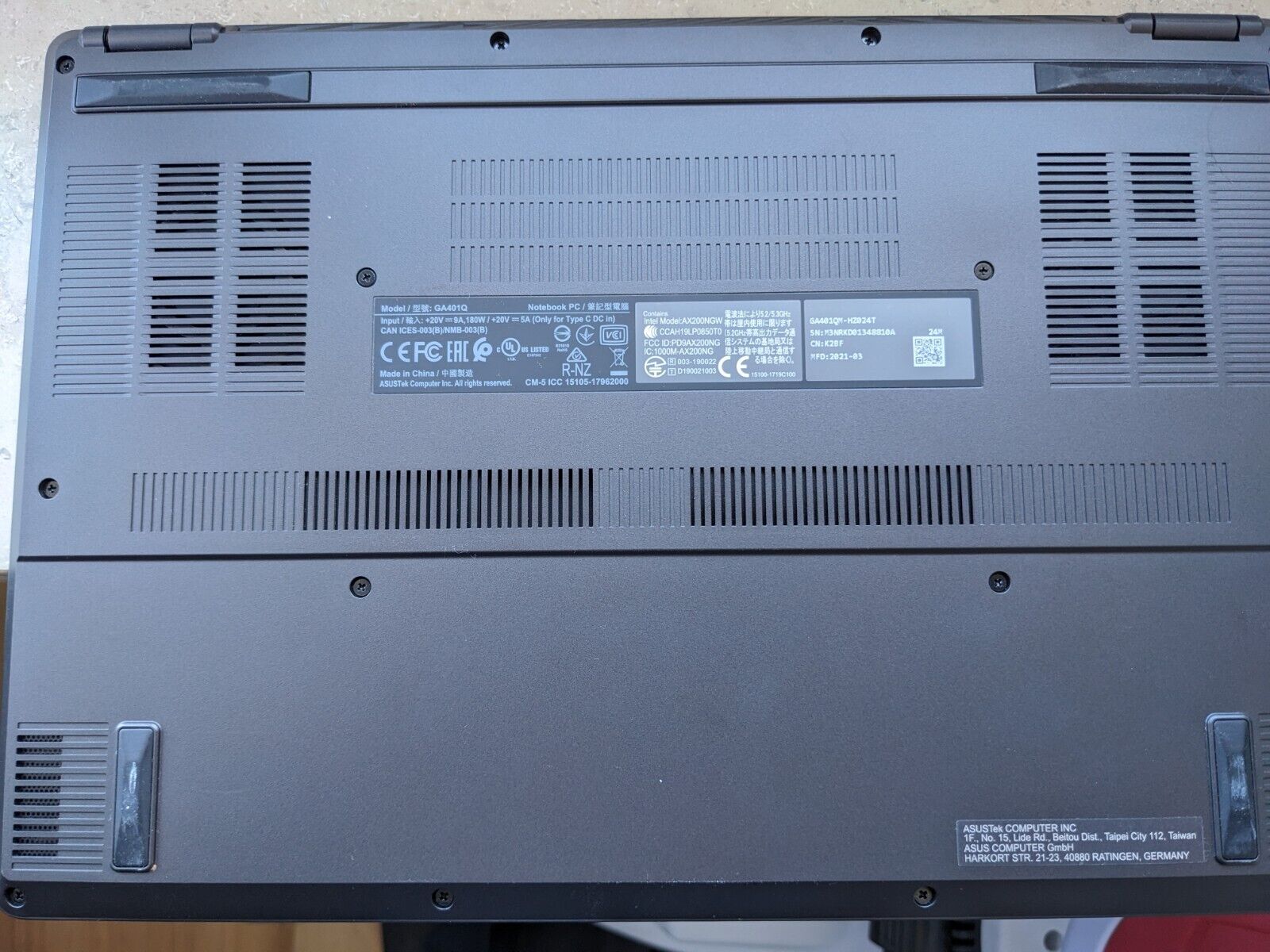 Zephyrus G14 GA401QM Gaming Laptop 120Hz RTX3060 Ryzen7 AniMe Matrix™ - Görsel 9