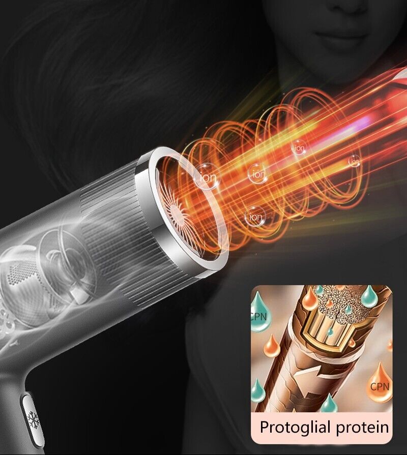 PHON PROFESSIONALE ASCIUGACAPELLI 1000W Triplo Diffusore A PETTINE PER CAPELLI - Görsel 12