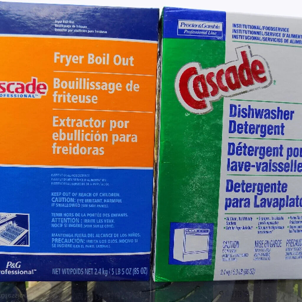CASCADE DISHWASHER DETERGENT w/ PHOSPHATE 85 oz Old Formula New Box CLEAN DISHES - Görsel 1