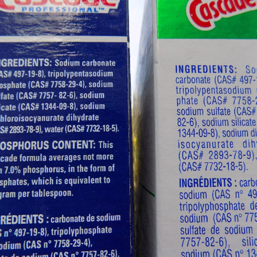 CASCADE DISHWASHER DETERGENT w/ PHOSPHATE 85 oz Old Formula New Box CLEAN DISHES - Görsel 3
