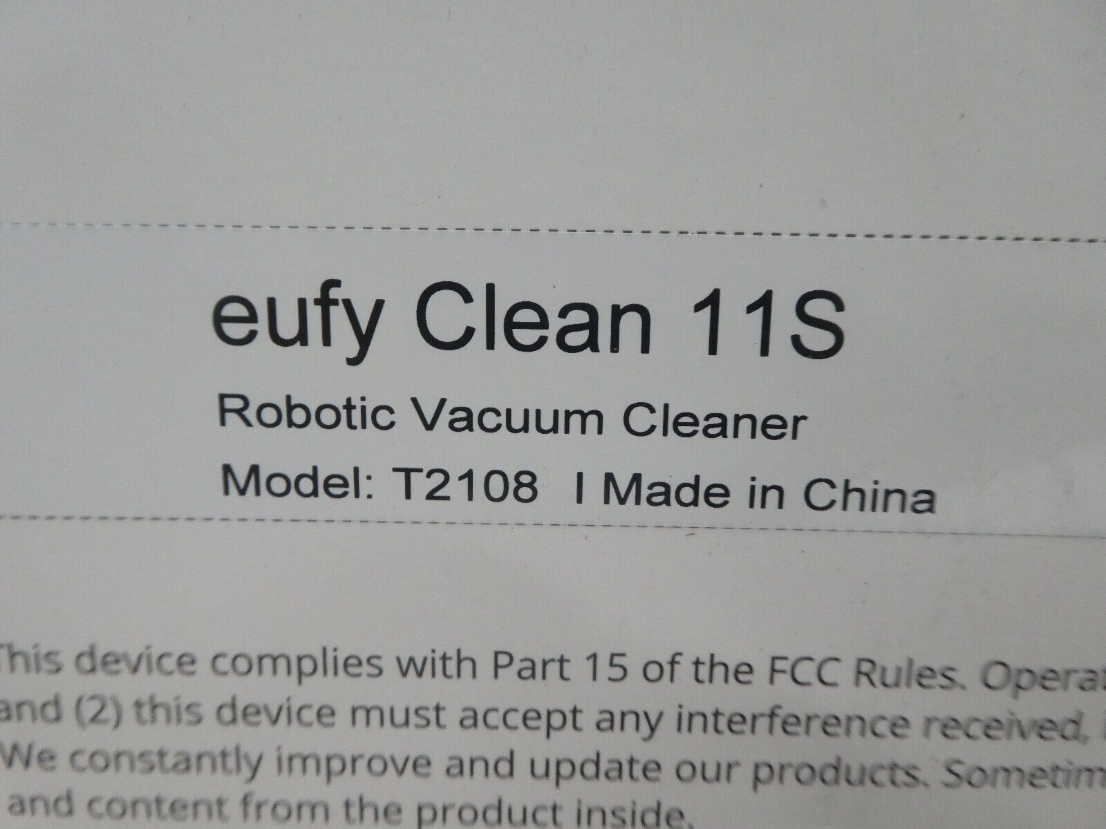 Eufy Clean 11S Robotic Vacuum Cleaner New - Görsel 4