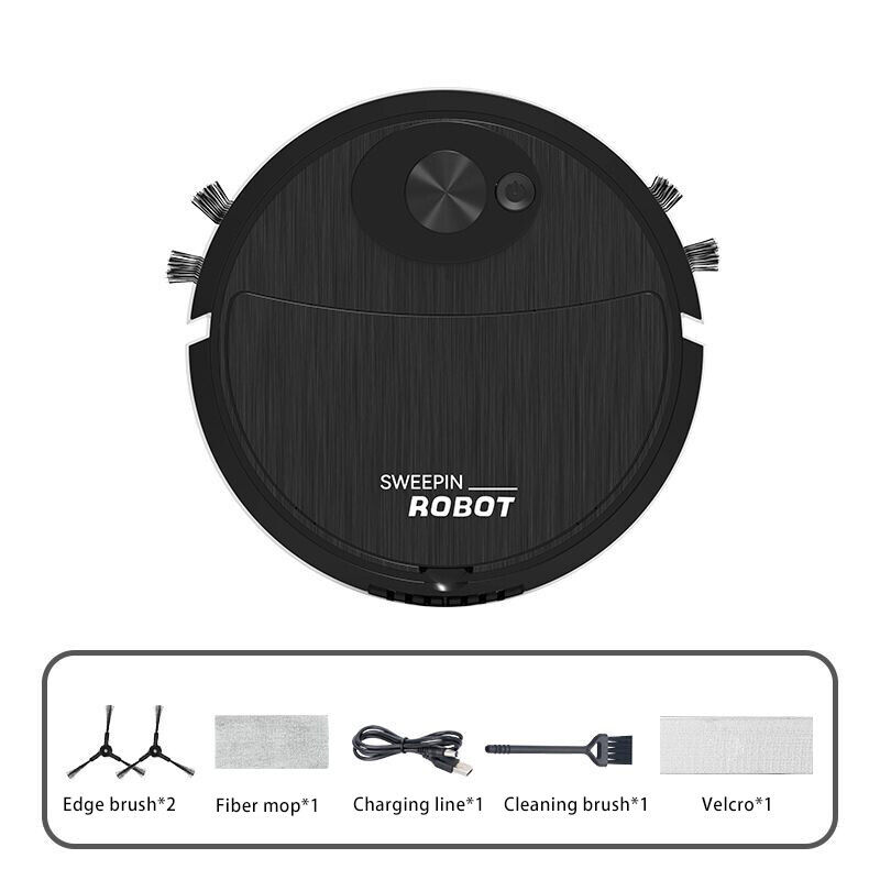 CLEAN Smart Robot Vacuum Cleaner Automatic Robot Vacuum - BLACK - Görsel 5