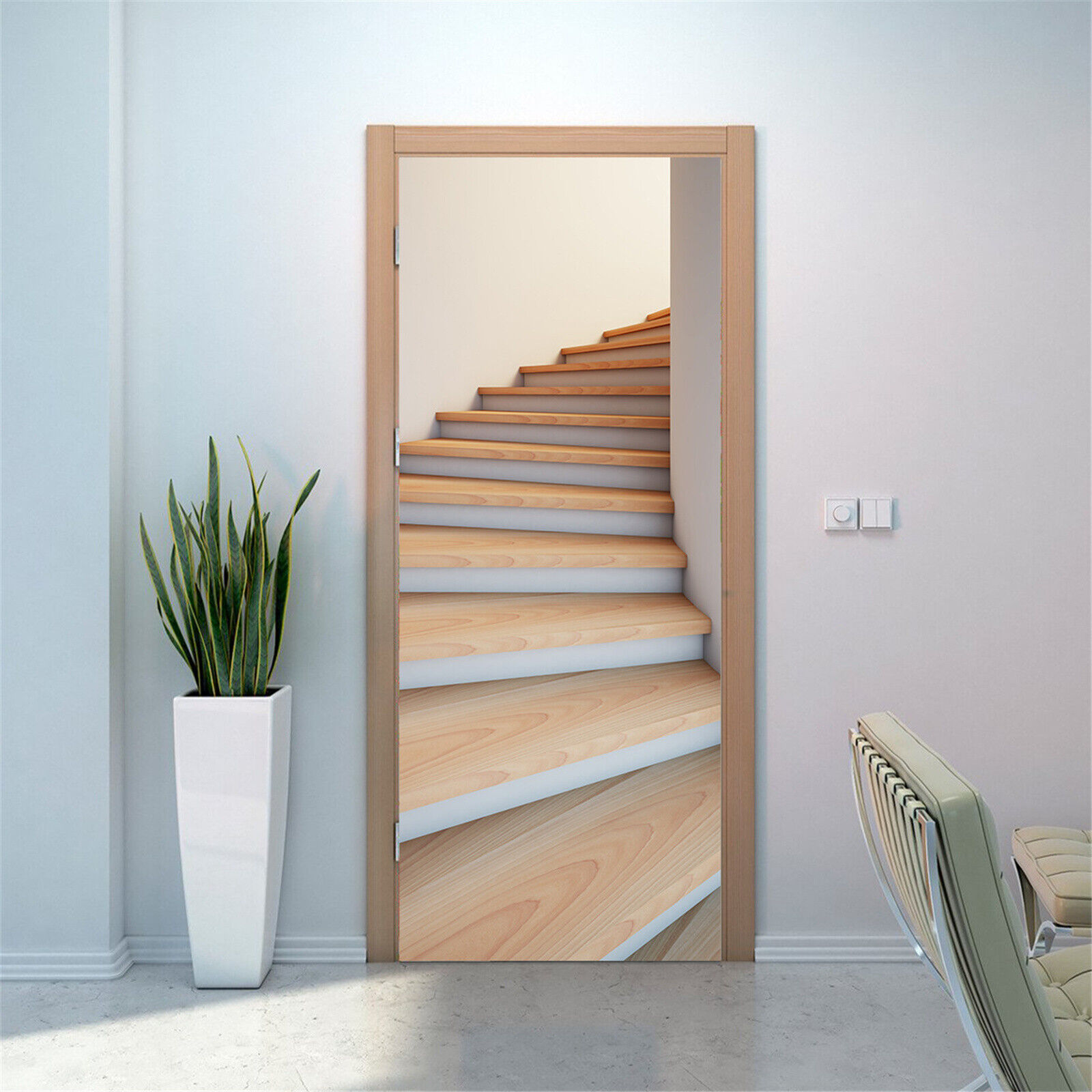 3D Door/Wall Stickers Art Decals Self Adhesive Mural Eco-friendly Materials - Görsel 5