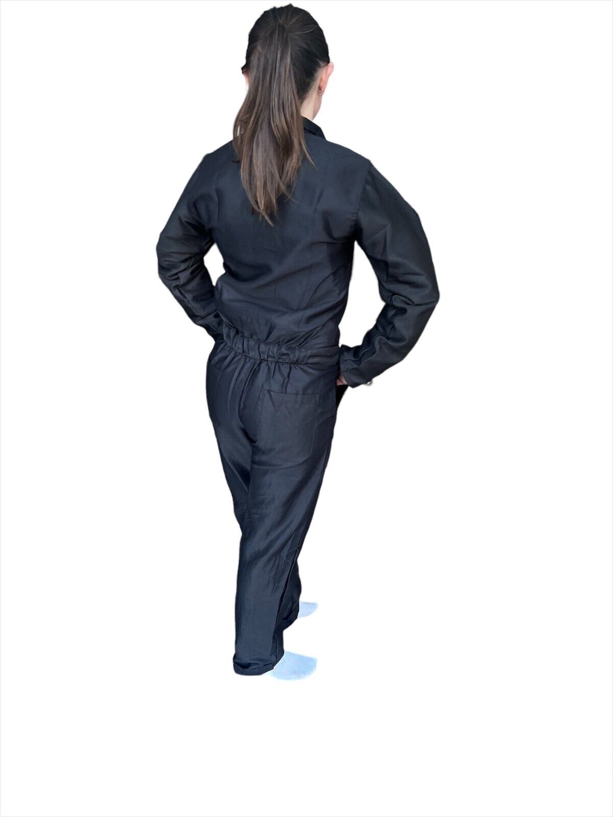 Womens Long Sleeve Coveralls Boilersuit Workwear Ladies Girls Overalls - Görsel 6