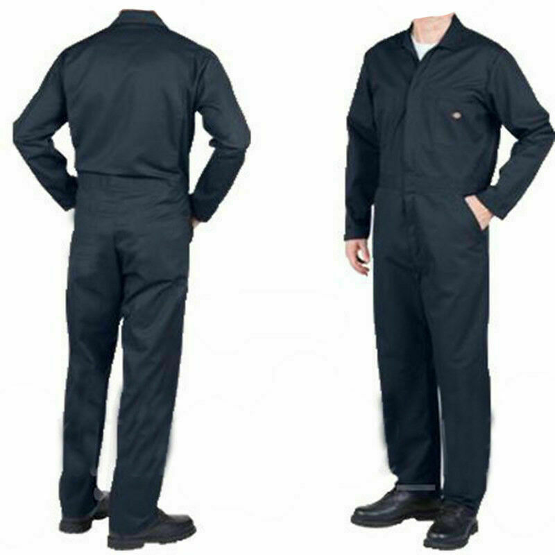 Mens Work Overalls Coveralls Navy Boiler Suit Warehouse Students Workerwear Suit - Görsel 2