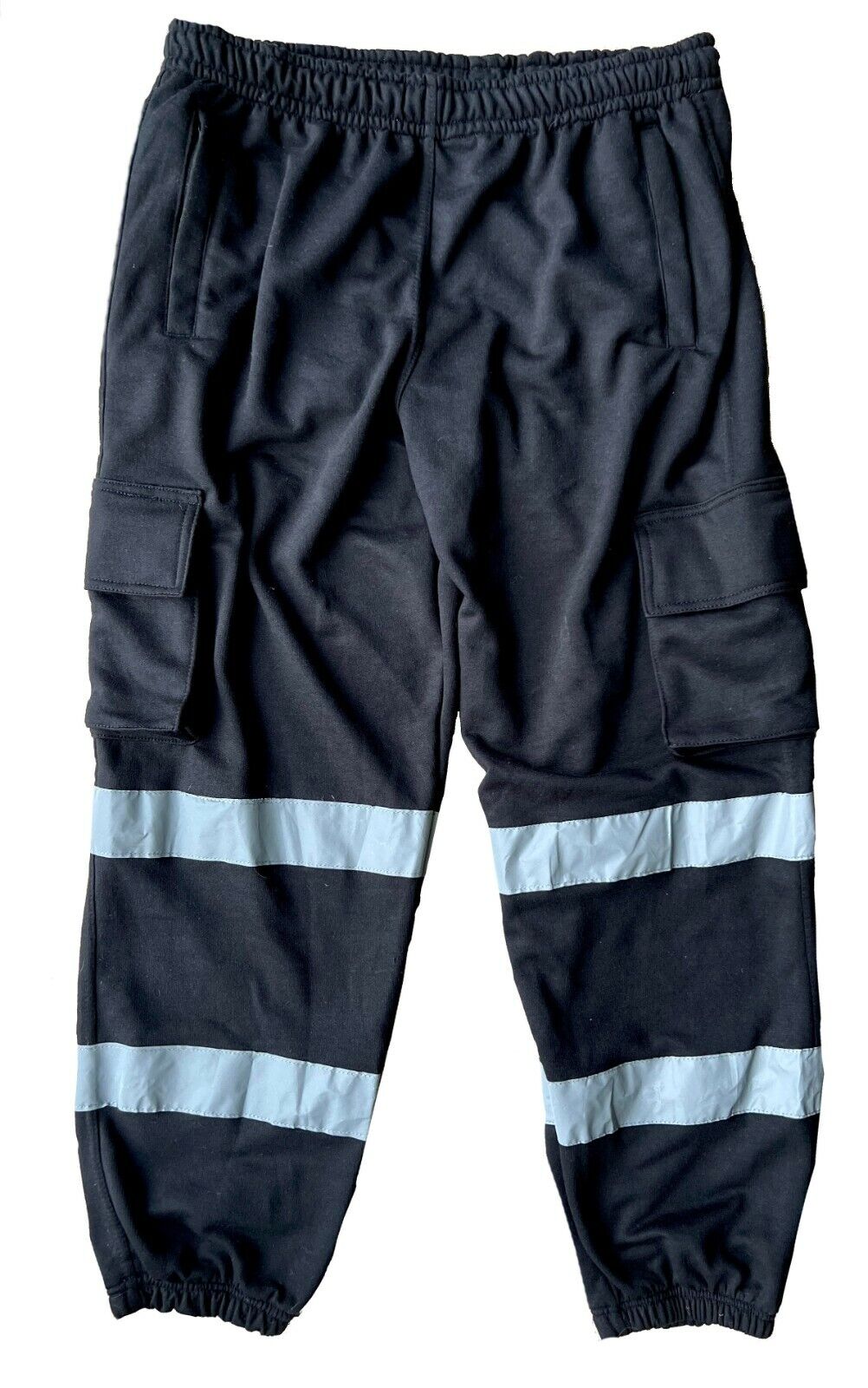 New Hi Viz High Visibility Mens Work Trouser Reflective Safety Worker Joggers - Görsel 4