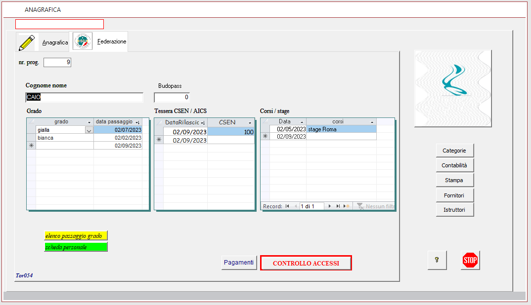 Software palestre settore Arti M Controllo accessi palestre 1.2 - Görsel 2
