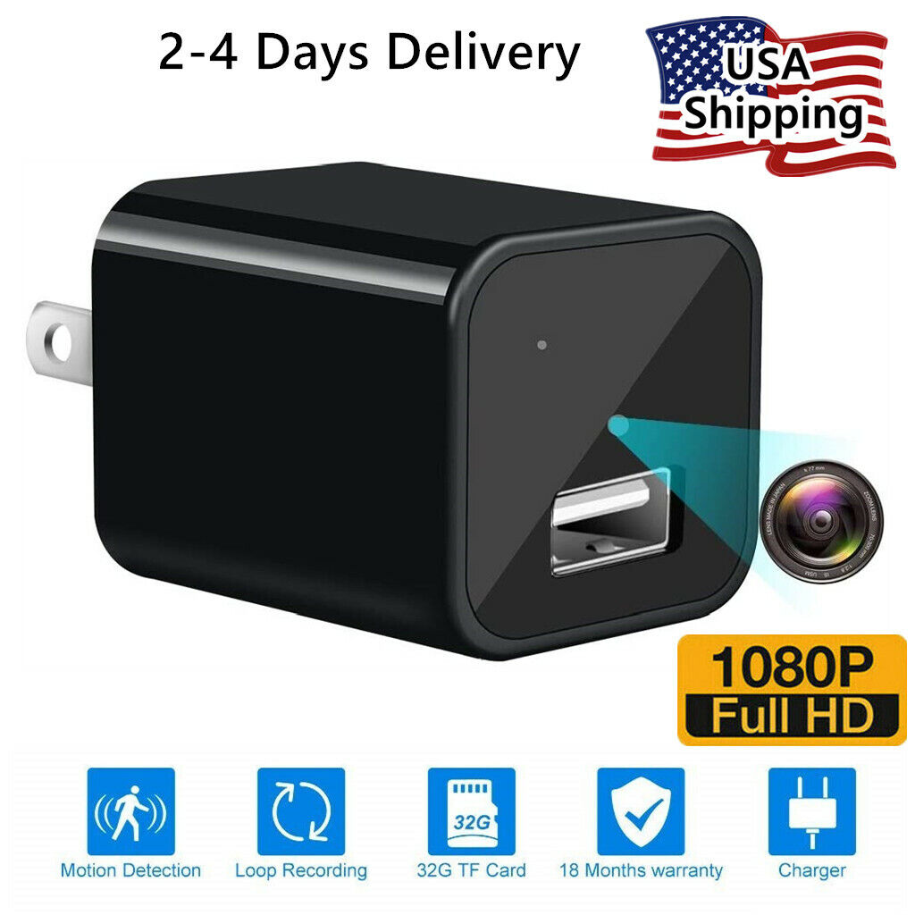 1080HD Mini Hidden Spy Cam Motion Detection Home Security  Surveillance Camera - Görsel 1