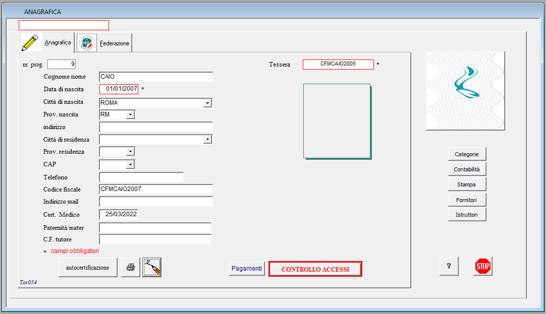 Software palestre settore Arti M Controllo accessi palestre 1.2 - Görsel 4
