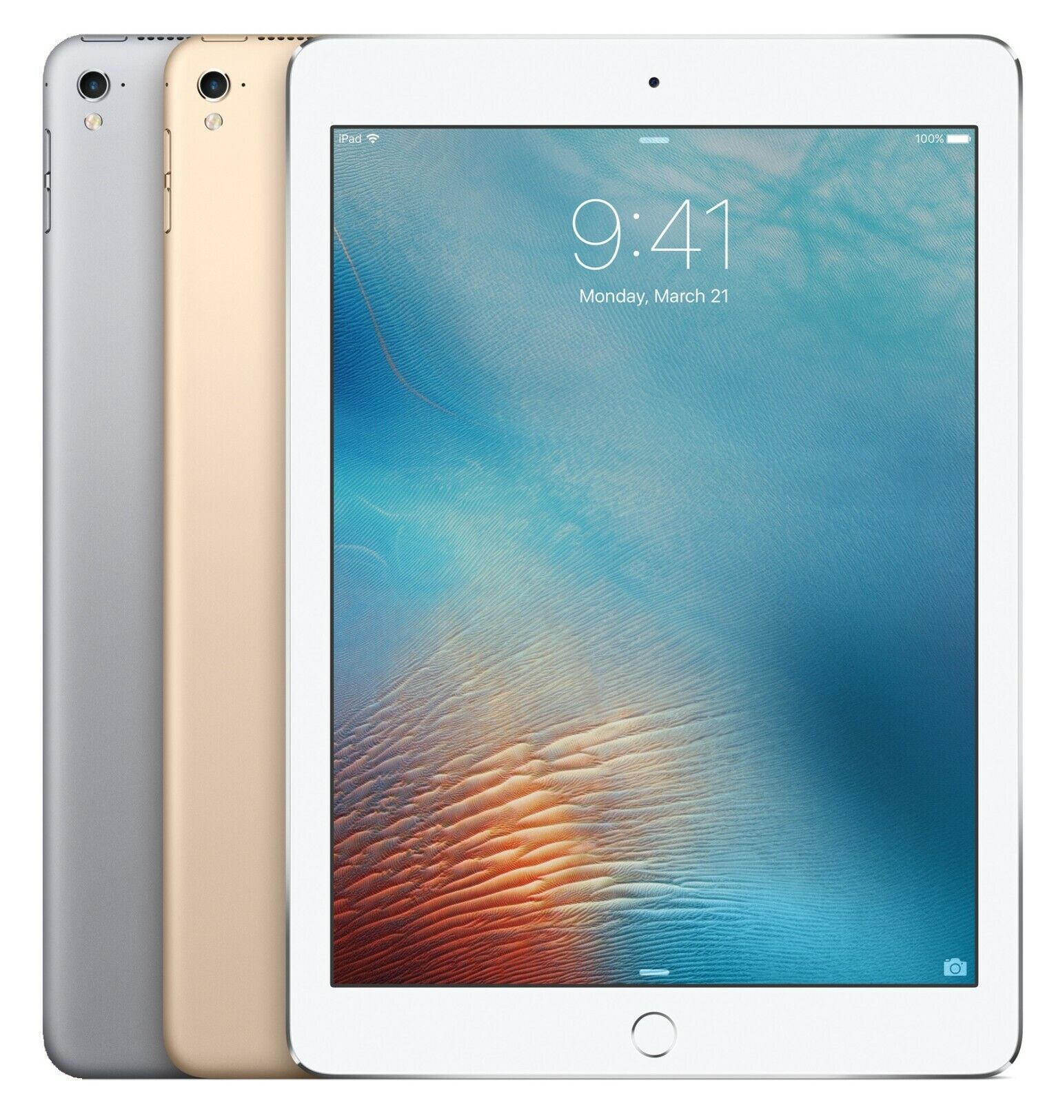 Apple iPad 5th gen Wifi or Cellular Unlocked - Gray Silver Gold - 32GB 128GB - Görsel 1
