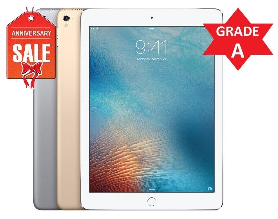 Apple iPad 5th gen Wifi or Cellular Unlocked - Gray Silver Gold - 32GB 128GB - Görsel 2