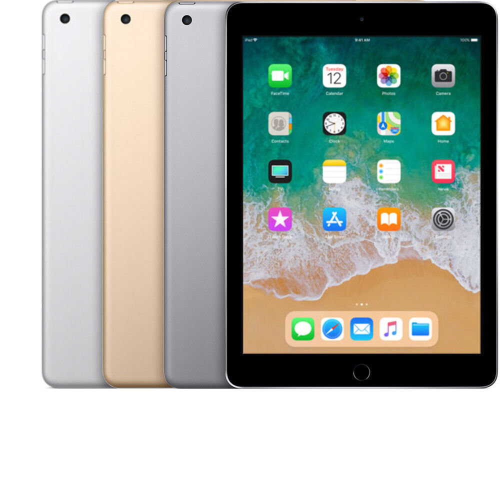 Apple iPad 5 (5th Gen -2017 Model) -32GB -128GB - Wi-Fi + Cellular - Good - Görsel 1