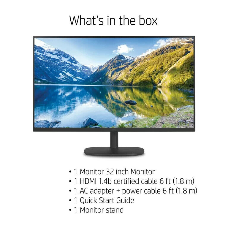 onn. 32" FHD 1080p 75hz Monitor with Bezel-less Display, includes 6ft HDMI Cable - Görsel 6
