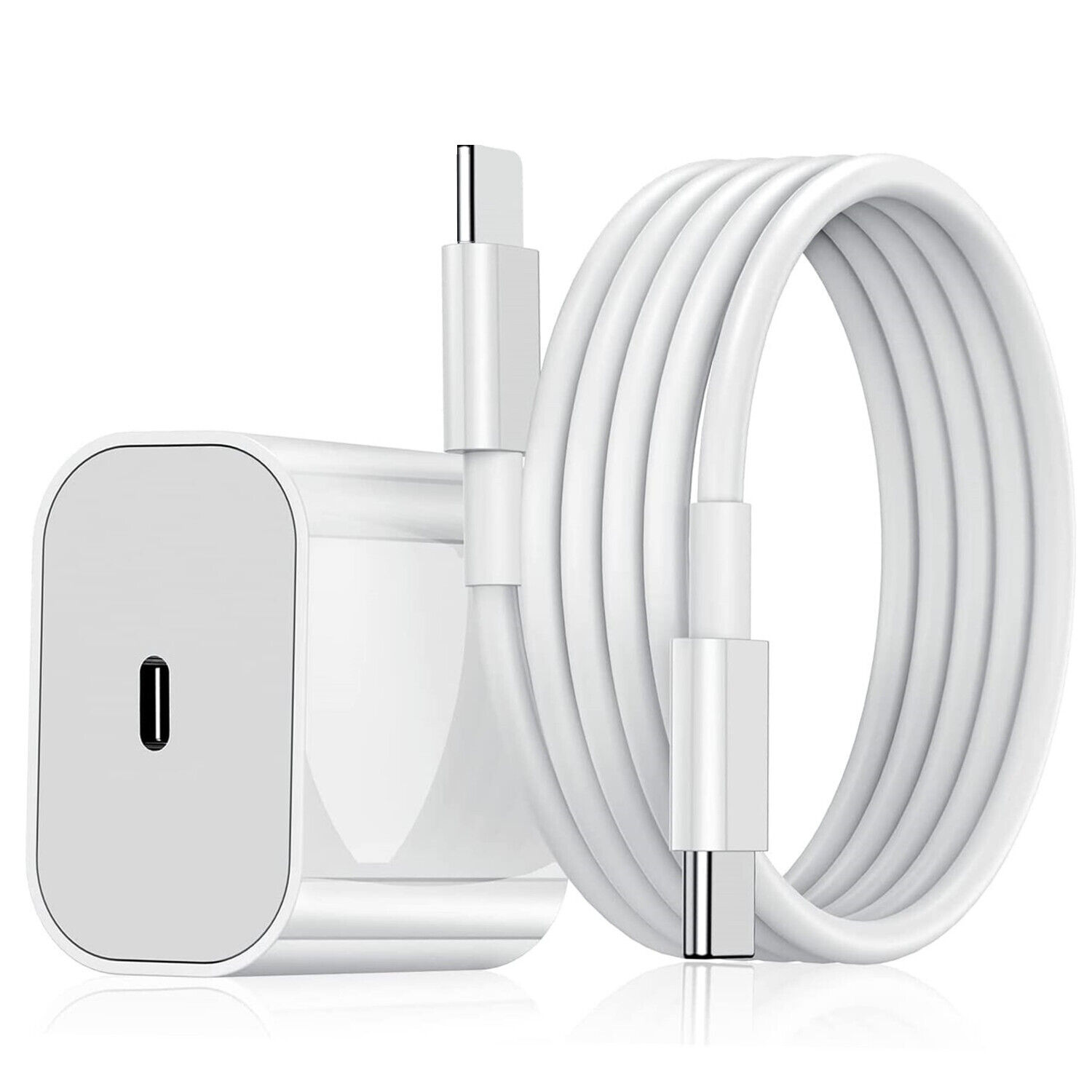 2-Pack Super Fast Charger Type C For iPhone 14 13 12 11 Pro Max Xs XR 8 7 6 Plus - Görsel 4