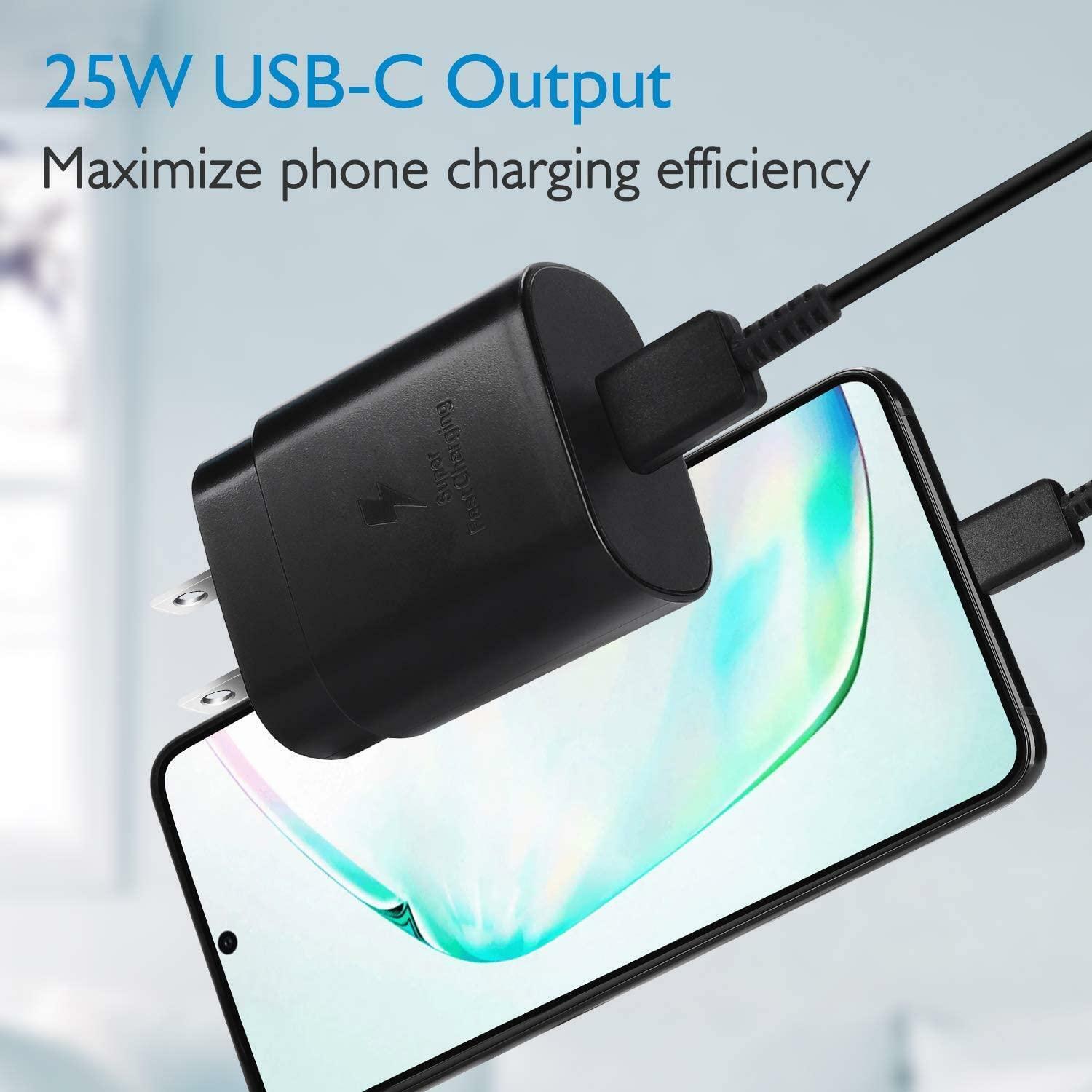 25w Type USB-C Super Fast Wall Charger+6FT Cable Samsung Galaxy A14 A23 A34 A54 - Görsel 8