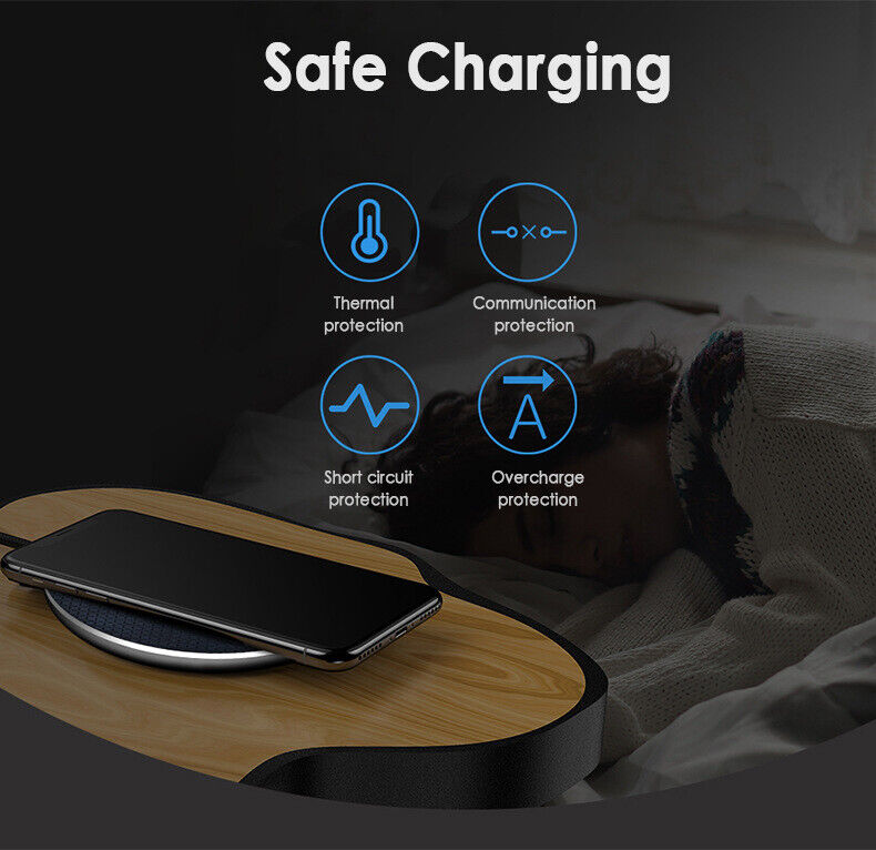 Wireless Fast Charger Charging Pad Dock for Samsung iPhone Android Cell Phone - Görsel 5