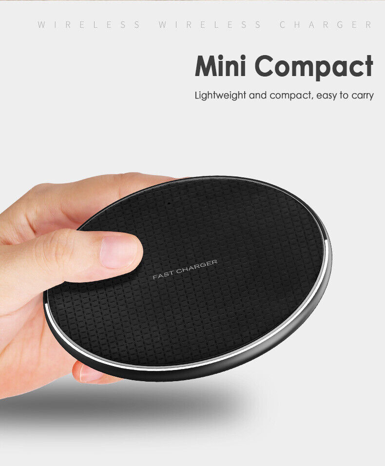 Wireless Fast Charger Charging Pad Dock for Samsung iPhone Android Cell Phone - Görsel 9
