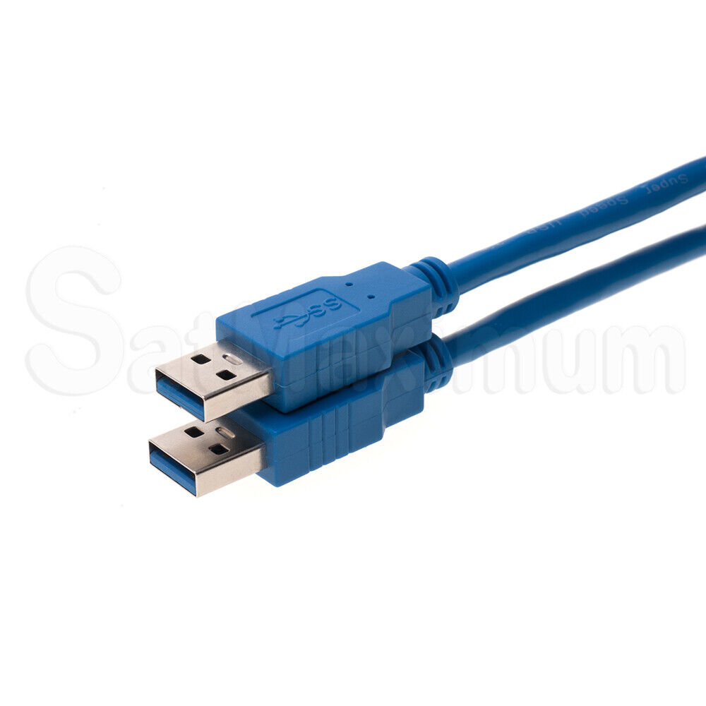USB 2.0/3.0 Data Cable A-Male to A-Male High Speed Charger Cord Multpack LOT - Görsel 3