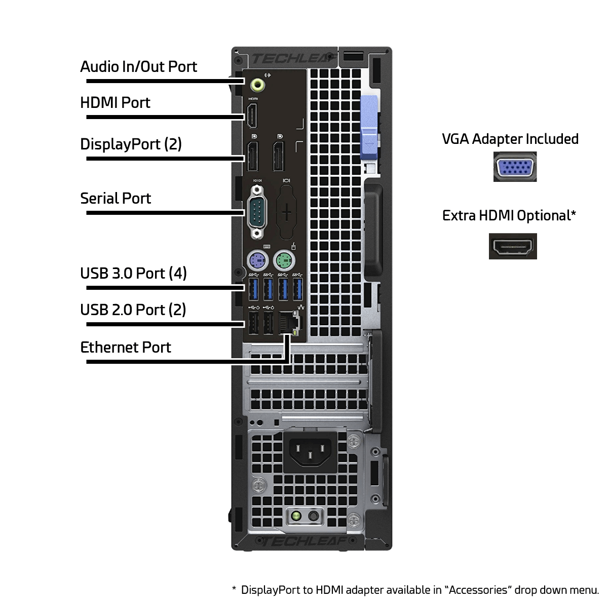 Dell Desktop Computer PC i5-6500, up to 32GB RAM, 4TB SSD, Windows 10 Pro, WiFi - Görsel 3