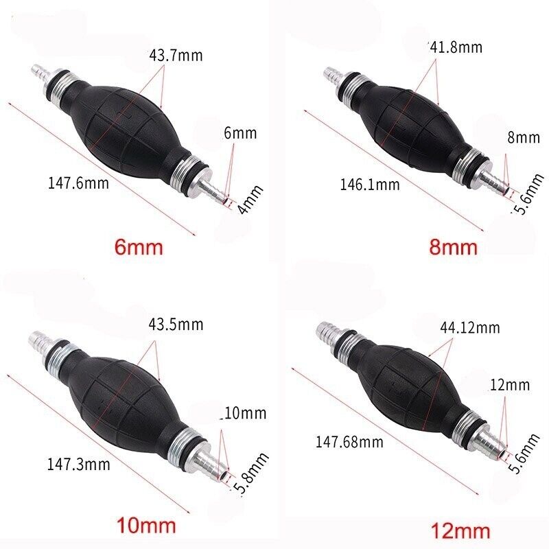 6mm Poire d’amorçage Pompe à Carburant Gasoil Essence Bateau Diesel - Görsel 5