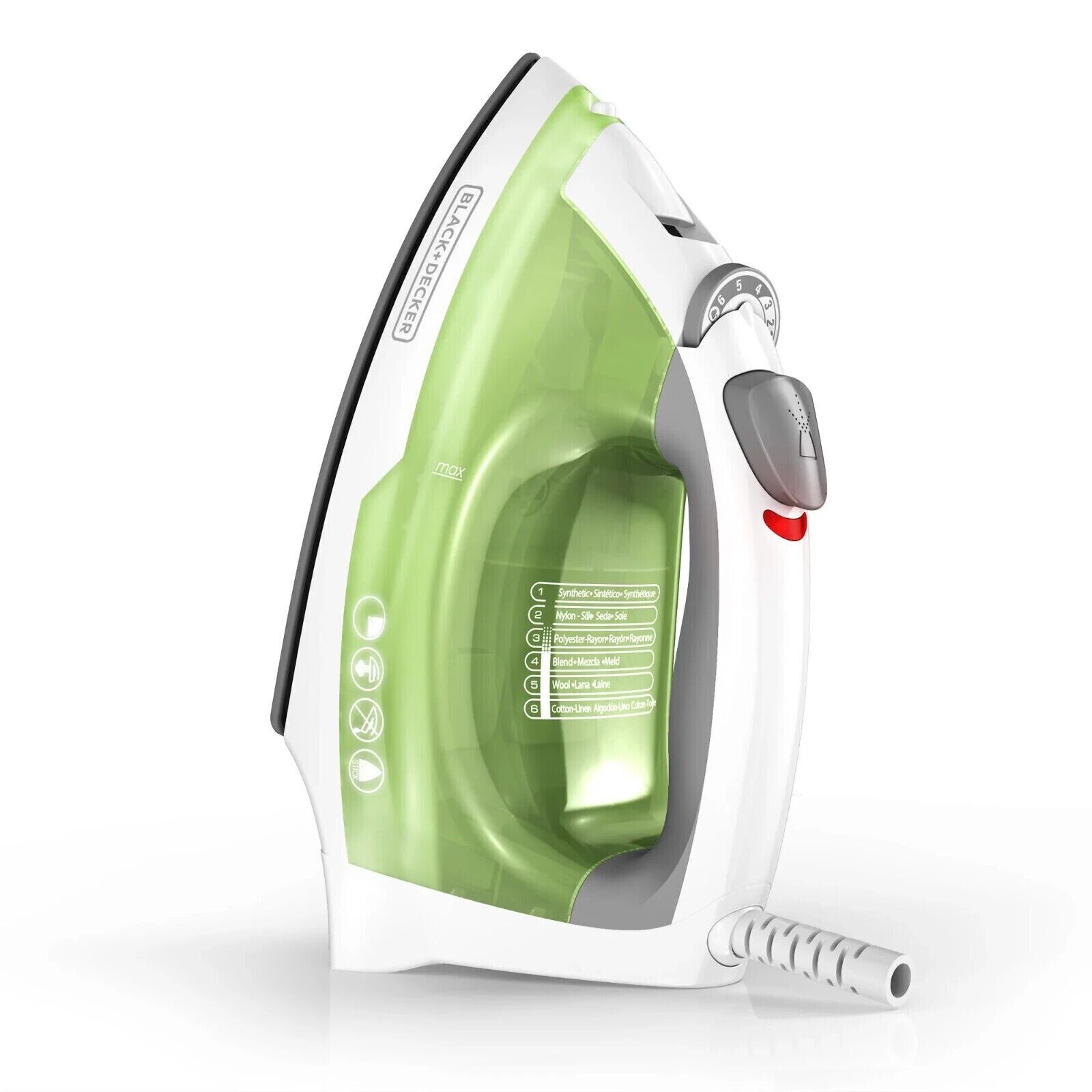 Professional Steam Iron Clothes Nonstick With Compact Garment Portable Anti-Drip - Görsel 1