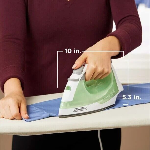 Professional Steam Iron Clothes Nonstick With Compact Garment Portable Anti-Drip - Görsel 7