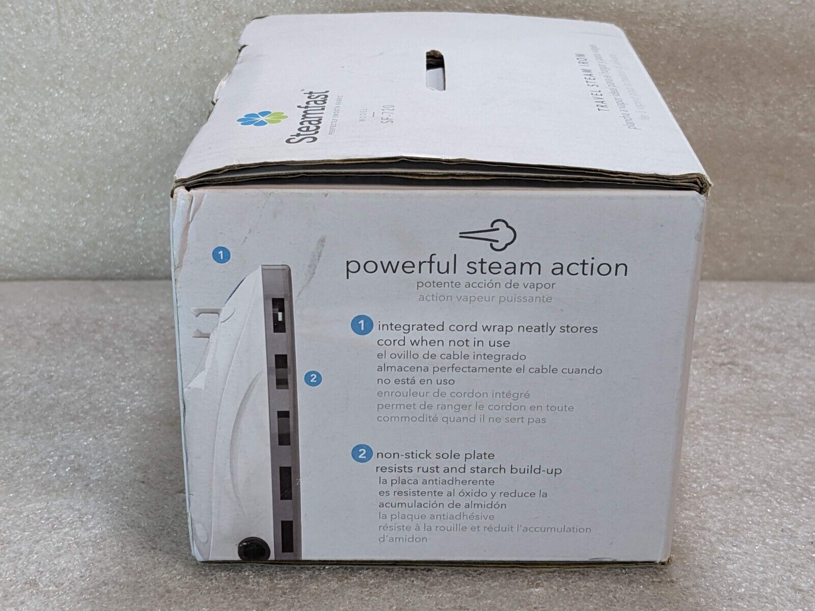 🔥NEW🔥Steamfast SF-720 Mini Travel Steam Iron with Dual Voltage, Travel Bag (T) - Görsel 3