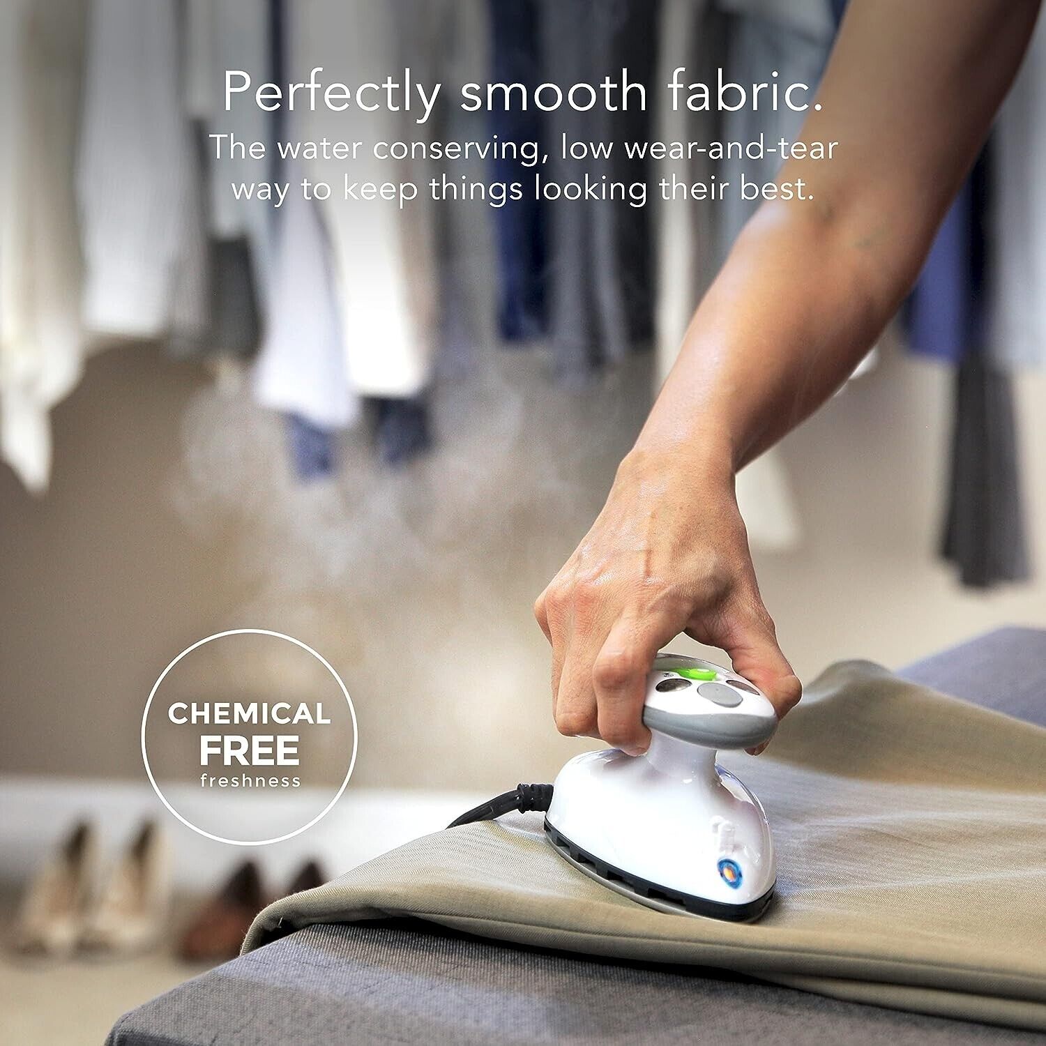 🔥NEW🔥Steamfast SF-720 Mini Travel Steam Iron with Dual Voltage, Travel Bag (T) - Görsel 8