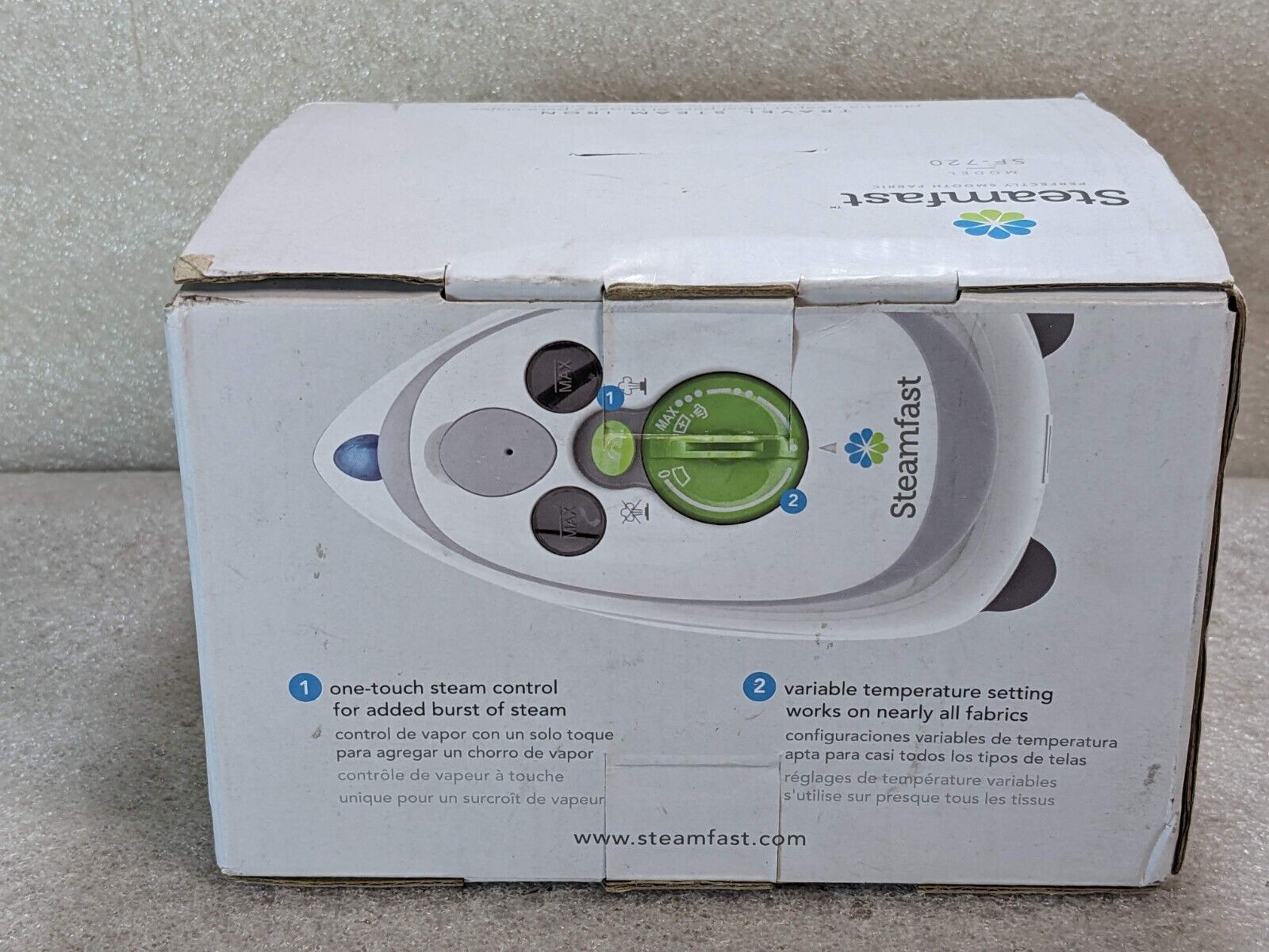 🔥NEW🔥Steamfast SF-720 Mini Travel Steam Iron with Dual Voltage, Travel Bag (T) - Görsel 10