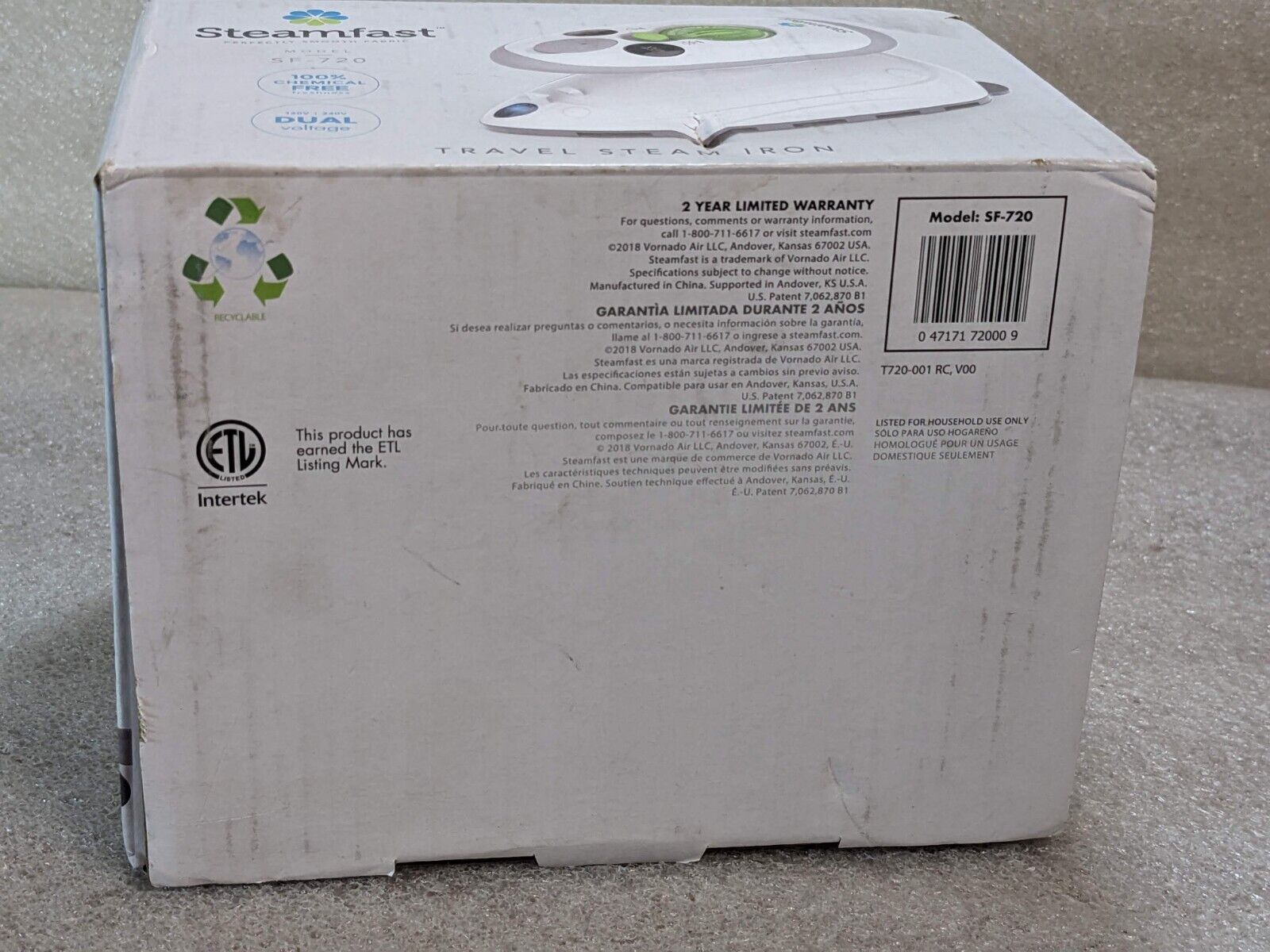 🔥NEW🔥Steamfast SF-720 Mini Travel Steam Iron with Dual Voltage, Travel Bag (T) - Görsel 12