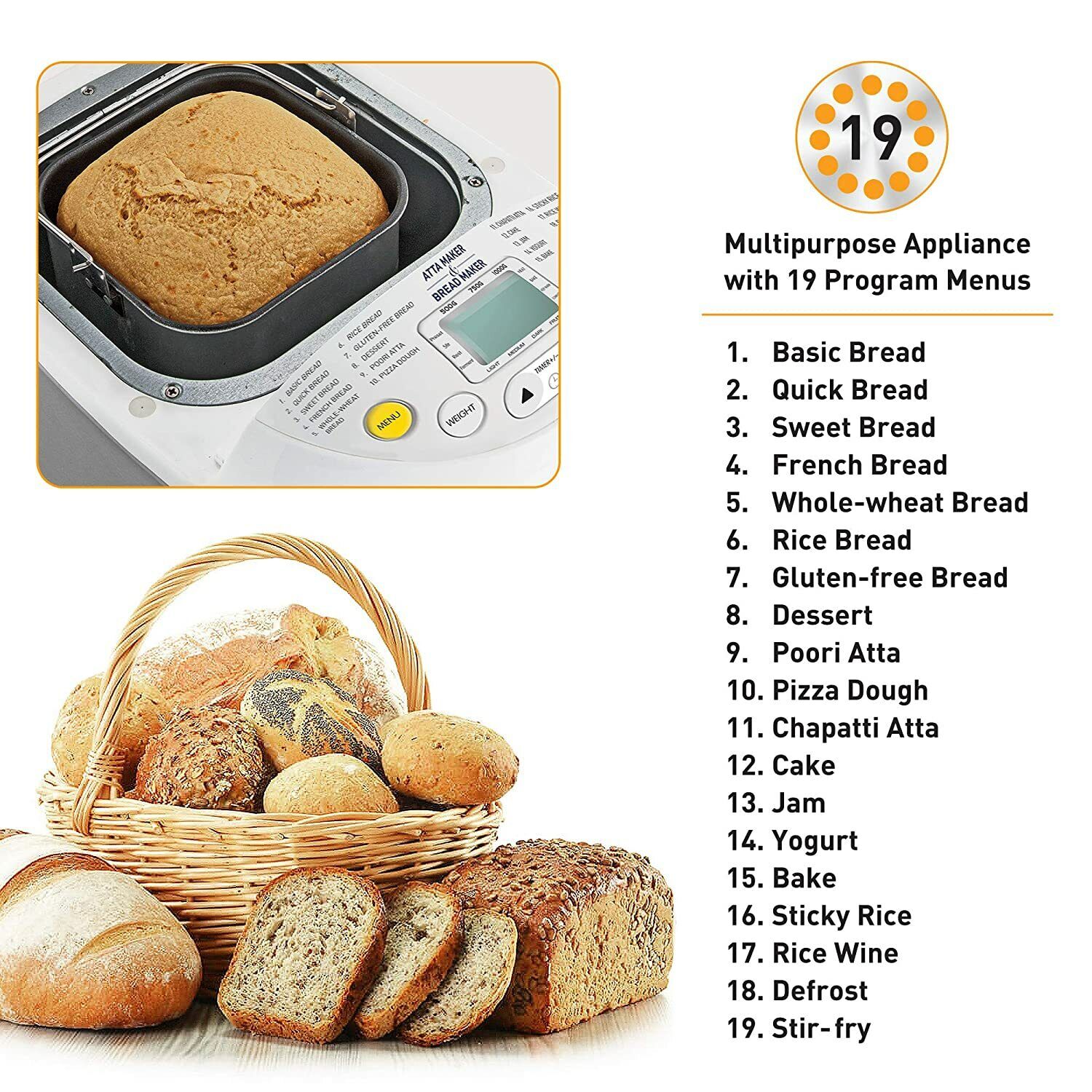 Hamilton Beach 29888 Premium Dough & Bread Maker Machine - Görsel 1