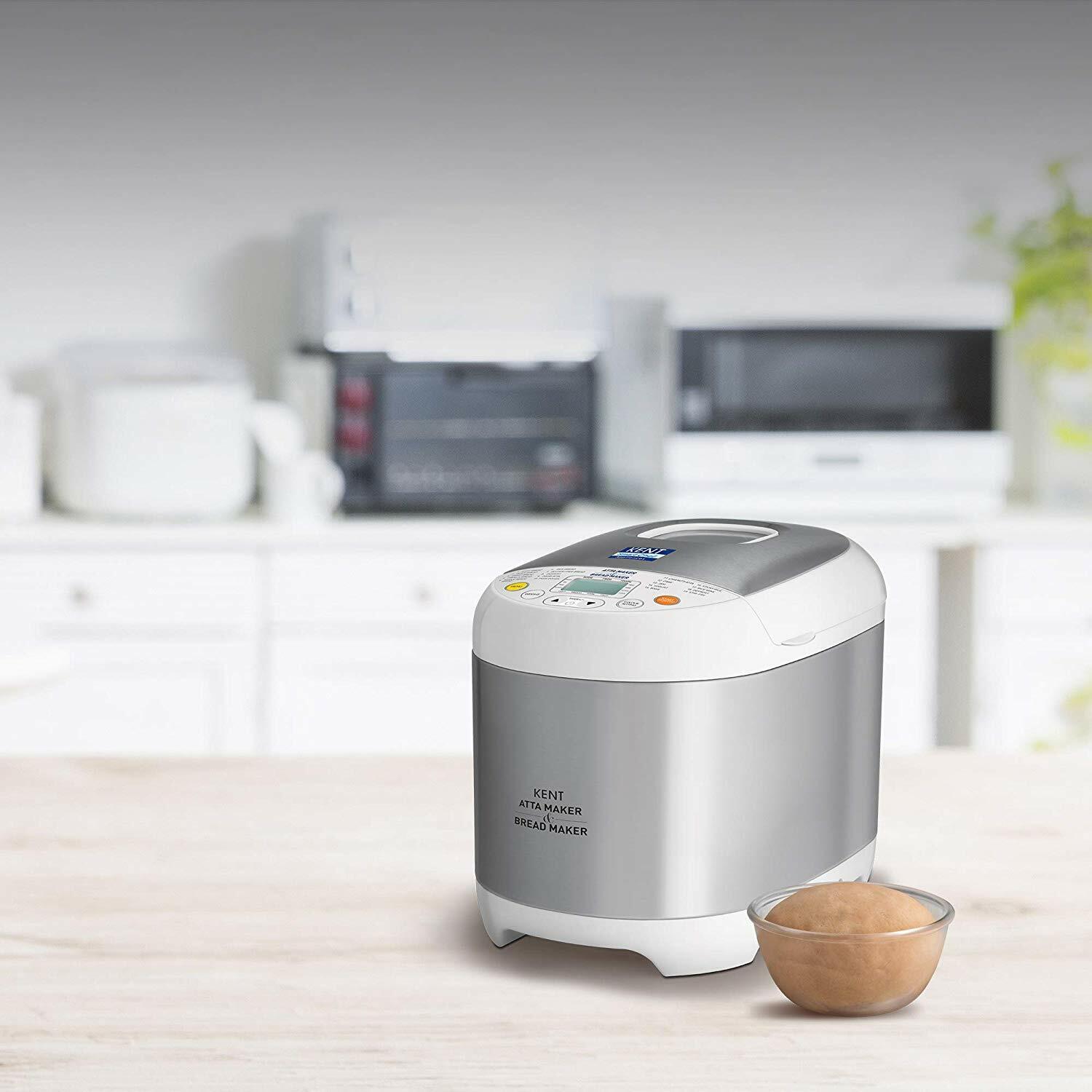 KENT Atta and Bread Maker Knead Atta Dough Maker 550-Watt 220 V Steel Grey - Görsel 12