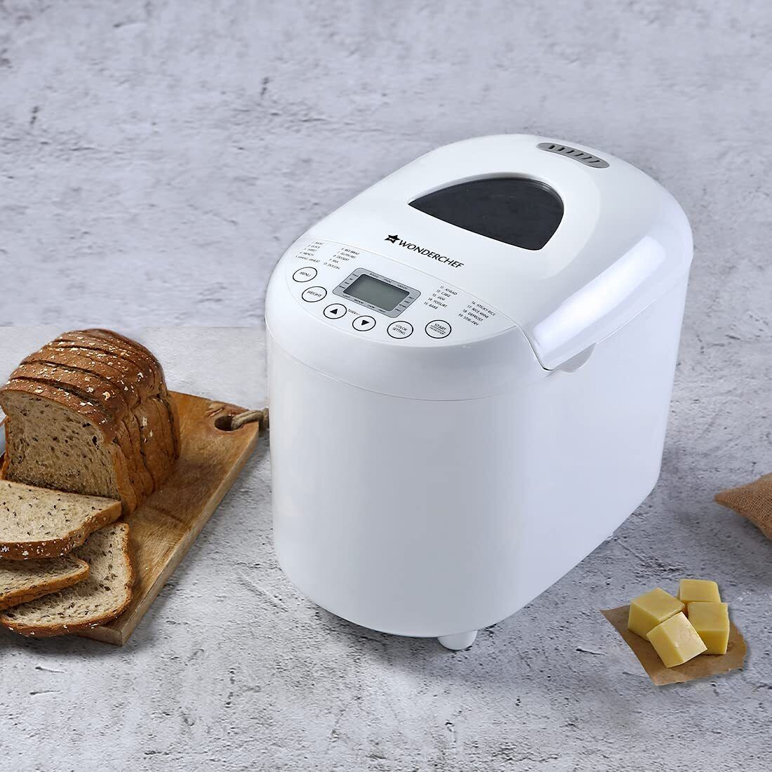 Wonderchef Regalia Atta Kneader & Bread Maker 550 Watt 230 V White - Görsel 3