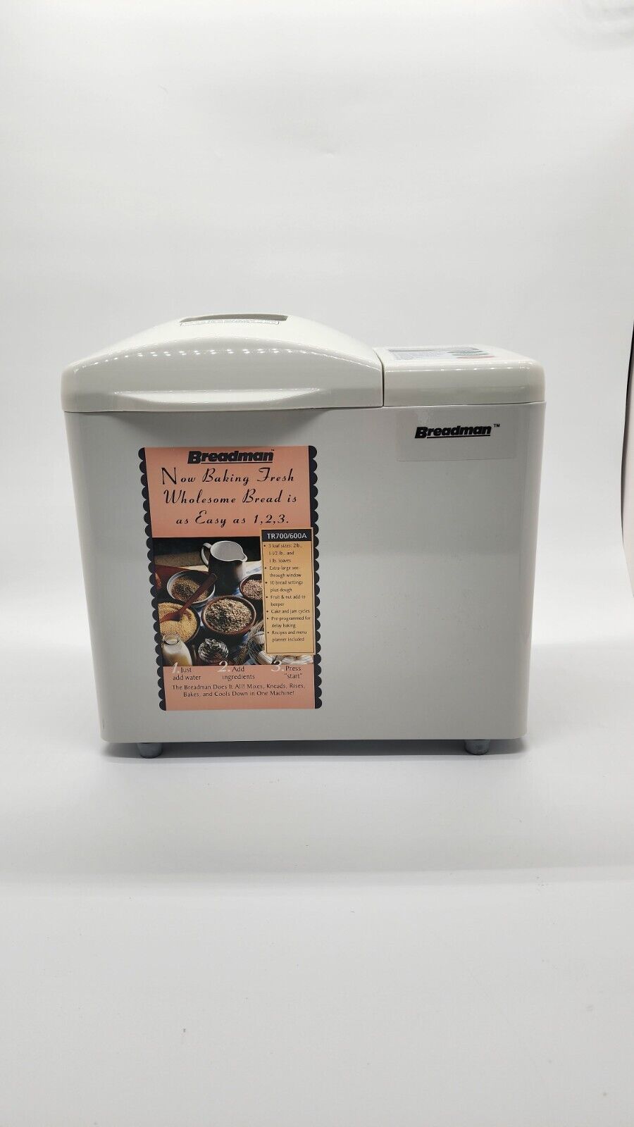 Breadman Plus TR700C Programmable Automatic Bread Maker, 2 Lbs New - Görsel 2