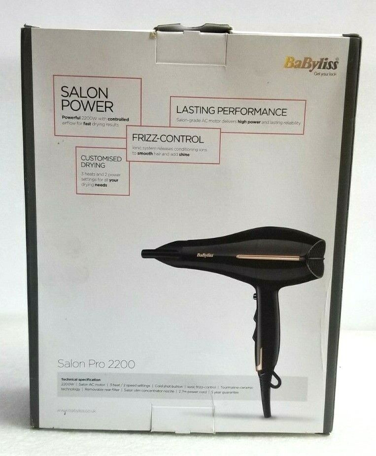BaByliss Salón Pro 2200 Secador 5552U Secador 230V~50-60Hz - Görsel 2