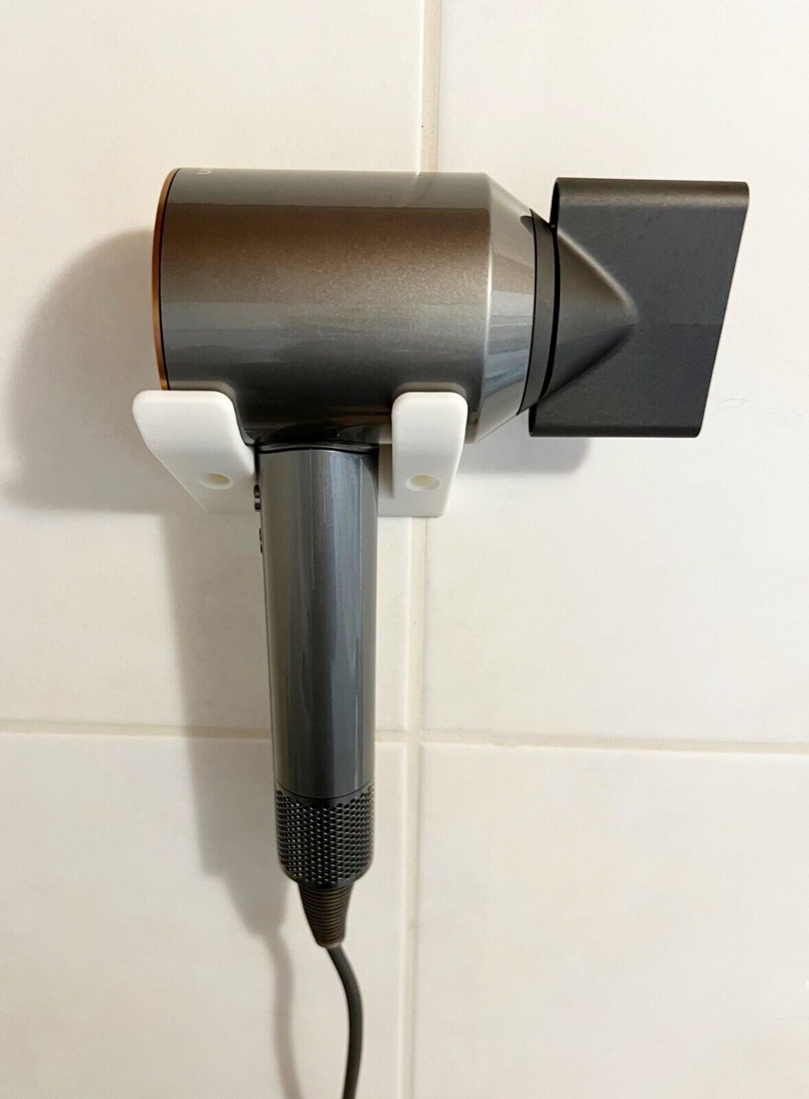 Wall Mount for Dyson Supersonic Hair Dryer White - Görsel 2