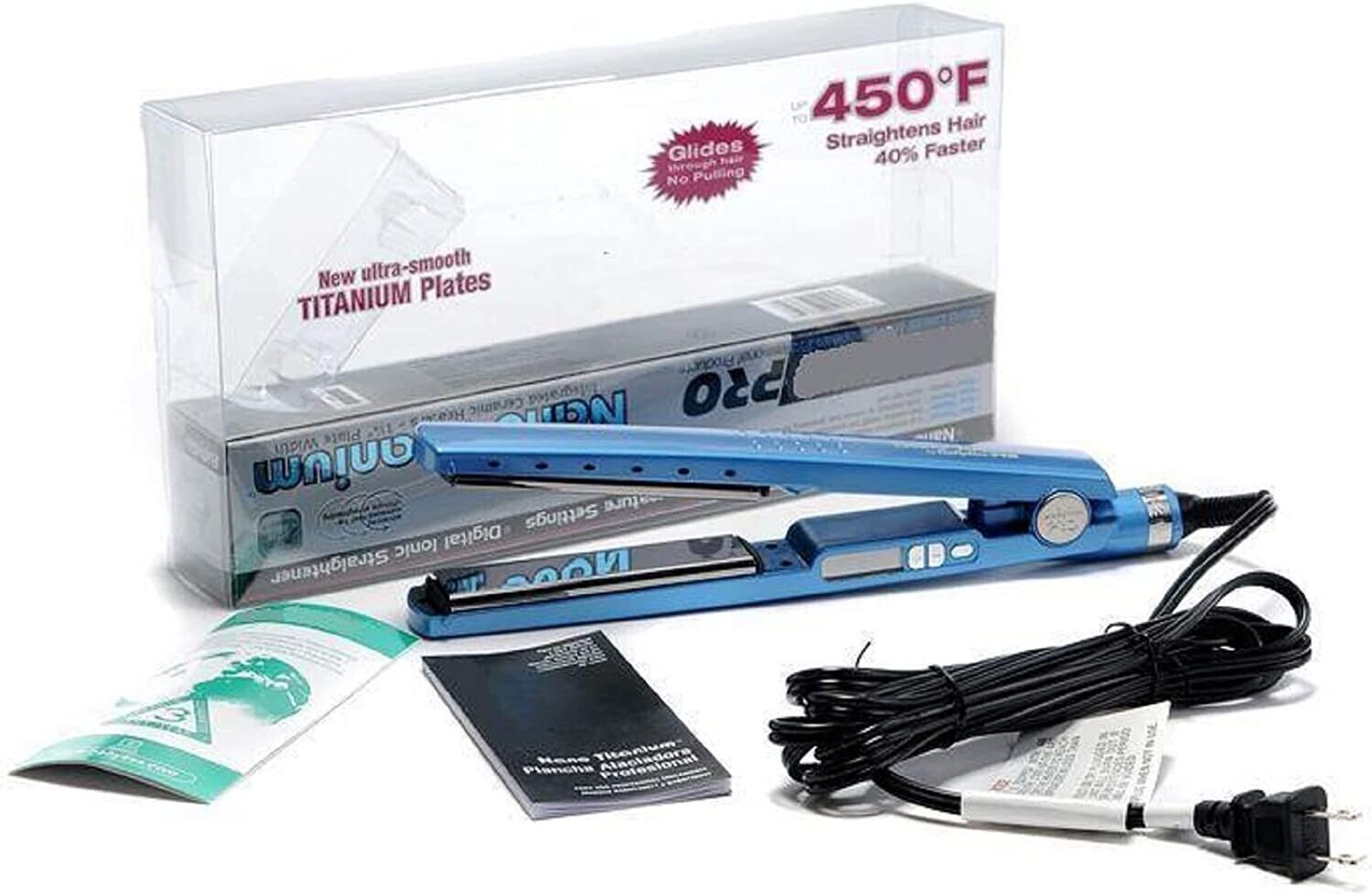 PLANCHA DE CABELLO baby NANO/Titanium PRO 450F  1" 1/4 Delgada  o 1" 3/4 gruesa - Görsel 3