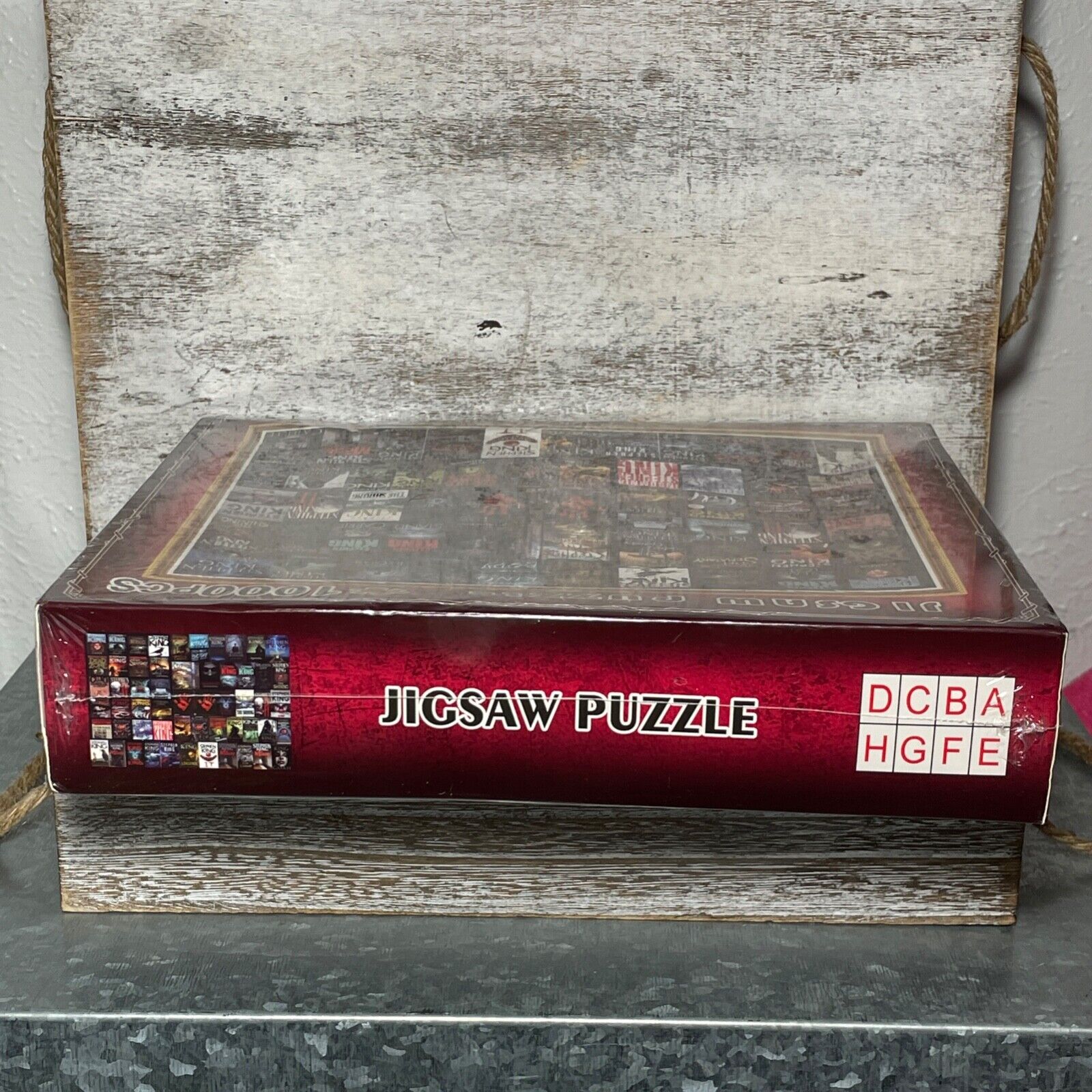 DCBA HGFE Jigsaw Puzzle Stephen King Book Covers Jigsaw Puzzle 1000 Pieces NEW - Görsel 2
